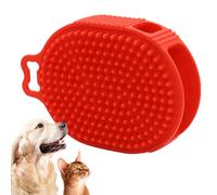 Époudeur de bain pour chiens - Tampon de pinceau à lavage multifonction | Nettoyant de massage doux avec structure de poignée ergonomique Texture de double pour le toilettage des animaux