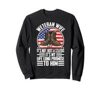 Épouse Ancienne, ce n'est Pas Seulement Un statut, C'est ma promesse de Longue Date Sweatshirt