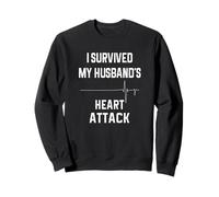 Épouse d'un survivant d'une Crise Cardiaque - J'Ai survécu à Celle de Mon Mari Sweatshirt