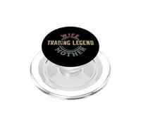 Épouse et mère d'une légende du Trading - Mama Crypto Trader PopSockets PopGrip pour MagSafe