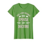 Épouse Qui déchire Humour Mariage Femme idée Cadeau mariée T-Shirt, Femme, Herbe, XXL