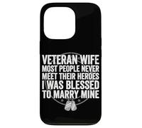 Épouse vétéran, J'Ai EU la Chance d'épouser Mon héros vétéran Coque pour iPhone 13 Pro