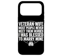 Épouse vétéran, J'Ai EU la Chance d'épouser Mon héros vétéran Coque pour iPhone 17 Pro Max