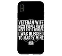 Épouse vétéran, J'Ai EU la Chance d'épouser Mon héros vétéran Coque pour iPhone XS Max