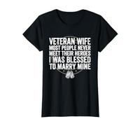 Épouse vétéran, J'Ai EU la Chance d'épouser Mon héros vétéran T-Shirt