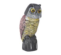 Épouvantail chouette attrape-oiseaux 0,4 kg résistant épouvantail décoratif