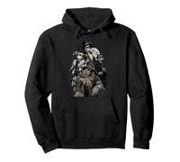 Épouvantail Classique Halloween Effrayant Squad Squelette Jester Sweat à Capuche