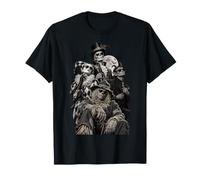 Épouvantail Classique Halloween Effrayant Squad Squelette Jester T-Shirt
