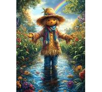 Épouvantail forêt 1000 Pieces Casse-tête Débutant en Carton Anti-Déchirure Animaux et Plantes Facile Apprentissage Loisir Créatif Décoration Murale Petit Prix Pas Cher 1000 PCS
