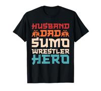 Époux, Papa, Sumo, catcheur, Hero Design T-Shirt