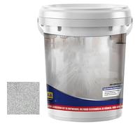 Epoxy Colored Sand Floor Paint,High-Gloss Marble Effect Coating,Garage Floors Painting,Waterproof and Non-Slip,Suitable for Indoor and Outdoor Use (White Hemp Gray, 0.5kg)