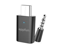 eppfun Adaptateur Audio USB-C Bluetooth5.2 APTX-Adaptive Dongle pour PC PS5 | APTX USB-C sans Fil Transmetteur, Compatible avec Bluetooth Écouteur/ Enceinte
