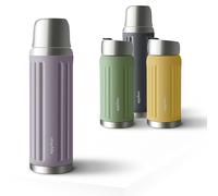 eppikan eppiGrand Gourde Isotherme 750ml - Bouteille Isotherme inox, étanche, sans BPA, avec Gobelet à double Paroi (Dusty Violet, 750 ml)