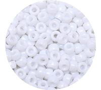 Eppingwin Assortiment de Perles (1 000 Perles Poney - Blanc Uni)