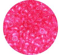 Eppingwin Assortiment de Perles (1 000 Perles Poney - Magenta Transparent)