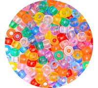 Eppingwin Assortiment de Perles (1 000 Perles Poney - Mélange Transparent)