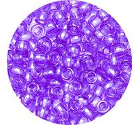 Eppingwin Assortiment de Perles (1 000 Perles Poney-Violet Transparent)