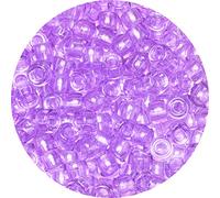 Eppingwin Assortiment de Perles (1000 Perles Poney Violet Clair Transparent)