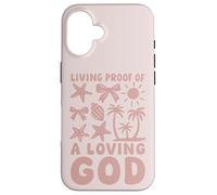 Épreuve chrétienne d'un Dieu Aimant Plage été Coque pour iPhone 16