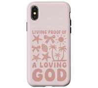 Épreuve chrétienne d'un Dieu Aimant Plage été Coque pour iPhone X/XS