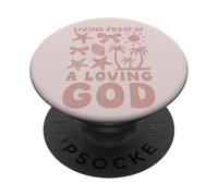 Épreuve chrétienne d'un Dieu Aimant Plage été PopSockets PopGrip Adhésif