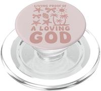 Épreuve chrétienne d'un Dieu Aimant Plage été PopSockets PopGrip pour MagSafe