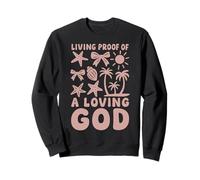 Épreuve chrétienne d'un Dieu Aimant Plage été Sweatshirt