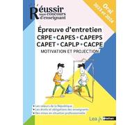 Epreuve d'entretien - Concours 2023 et 2024 - CRPE CAPES CAFCPE CAPEPS - Réussir mon concours d'enseignant - Motivation et projection