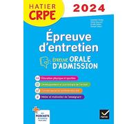Epreuve d'entretien - CRPE 2024-2025 - Epreuve orale d'admission