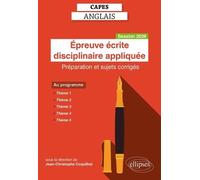 CAPES Anglais 2026 - Épreuve écrite disciplinaire appliquée: Préparation et sujets corrigés