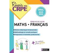 Epreuve Oral Maths-Français - Epreuve De Leçon