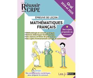 Epreuve orale Leçon - Compil Maths Français - CRPE 2024 et 2025 - Daniel Motteau - Nathan - broché - Scolaire / Universitaire