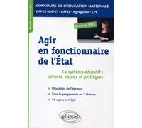 Epreuve professionnelle orale Agir en fonctionnaire de l'état Capes-agrégation-Capet-Caplp-Cpe