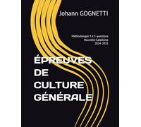 ÉPREUVES DE CULTURE GÉNÉRALE: Méthodologie 3 à 5 questions - Nouvelle-Calédonie - 2024-2025