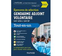 Epreuves de sélection Gendarme adjoint volontaire 2023: GAV APJA - GAV EP (2023)