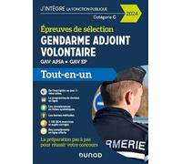 Epreuves de sélection Gendarme adjoint volontaire 2024: GAV APJA - GAV EP (2024)
