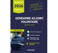Epreuves de sélection Gendarme adjoint volontaire 2026 Gav apja - gav ep - Nicolas Grenier - Dunod - broché - Scolaire / Universitaire