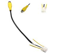 Epronic 10 Broches Adaptateur de Caméra de Recul Adaptateur d'entrée Vidéo RCA pour Android Autoradio Faisceau de Câblage Adaptateur pour Câble de Caméra de Recul de Stéréo Voiture