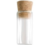 Eprouvette avec bouchon de liege a garnir en verre