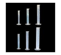 Éprouvette graduée en plastique blanc transparent for liquides, fournitures de laboratoire, outils de laboratoire, 10 ml, 25 ml, 50 ml, 100 ml, 250 ml, 500 ml(25ml)