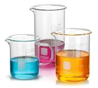 Éprouvette graduée en verre, Bécher de laboratoire G3.3 en verre borosilicaté gradué forme basse 10-5000 ml paroi épaisse(5000ml)