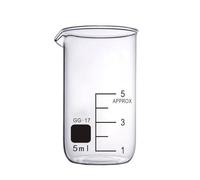 Éprouvette graduée en verre, Bécher de mesure chimie en verre borosilicaté forme basse for laboratoire 5 ml-100 ml(5)