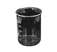 Éprouvette graduée en verre, Bécher doseur de forme basse en verre borosilicaté 3. 250 ml avec bec verseur