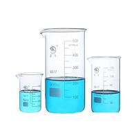 Éprouvette graduée en verre, Bécher en verre borosilicate gradué GG-17, for laboratoire, salle de classe, usage domestique, transparent, 50-1000ml(50ml)