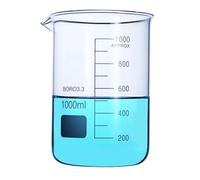 Éprouvette graduée en verre, Bécher en verre de forme basse 5 ml à 2000 paquet 63 pièces(100ml 4 PCS)