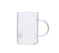 Éprouvette graduée en verre, Bécher en verre de laboratoire à double échelle ml et oz avec poignée 50-1000(50ml)