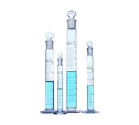 Éprouvette graduée en verre de laboratoire avec couvercle Bouteilles en verre transparent avec couvercle(10ml 1pcs)