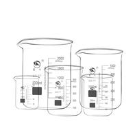 Éprouvette graduée en verre, Ensemble de béchers gradués en verre borosilicaté GG-17 forme basse, 25 à 10 000 ml(600ml)