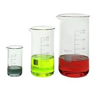 Éprouvette graduée en verre, Ensemble de béchers gradués en verre borosilicaté laboratoire, forme haute, 50-2000ml(50ml)