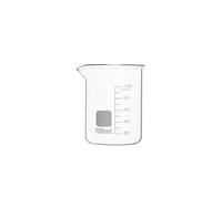Éprouvette graduée en verre, Gobelet doseur en verre borosilicaté 5-100 ml(100ml)